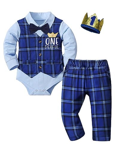 Mr One-derful Baby Boy Birthday Outfit