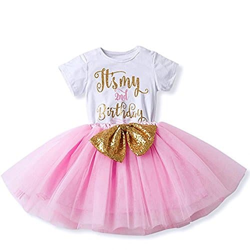 IBTOM CASTLE Baby Girls Newborn 1st/2nd Birthday Cake Smash Tutu Dress