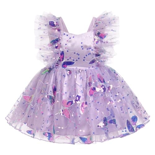 Butterfly Birthday Outfit for Toddler Girl with Headband