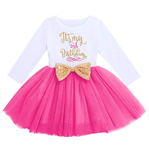 IMEKIS Baby Girl 1st 2nd 3rd Birthday Tutu Dress with Polka Dots