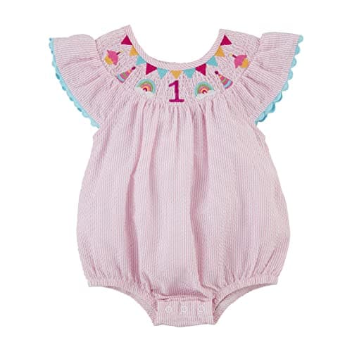 Mud Pie Smocked Birthday Bubble Dress for Girls