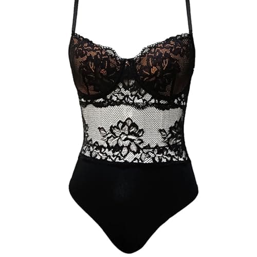 LINNSUJH Gothic Cutout Bodysuit for Women