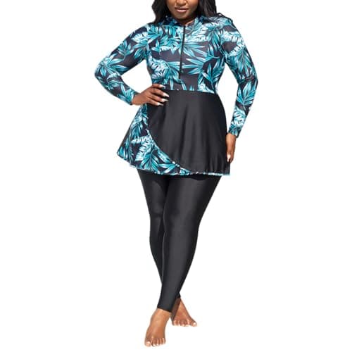 Plus Size Women's Muslim Burkini Swimwear