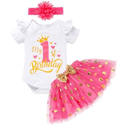 Onederland GRNSHTS Baby Girl 1st Birthday Smash Cake Outfit