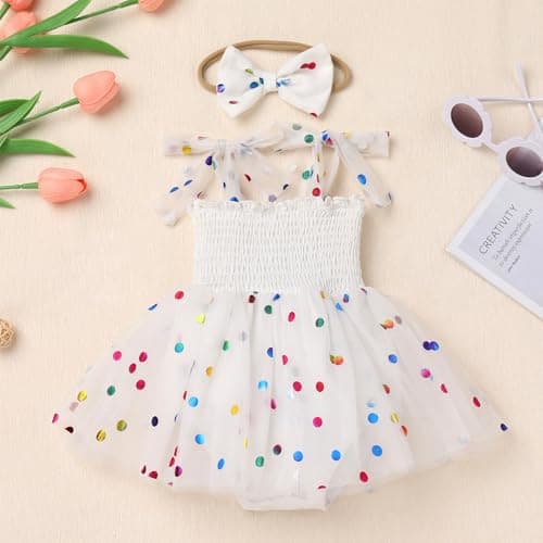 Baby Girl Strawberry Birthday Outfit: Boho Romper Dress with Headband for Summer Cake Smash Photoshoot