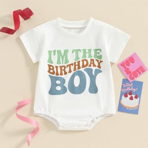 Kayotuas Baby Boy Girl Half/1st Birthday Outfit Romper