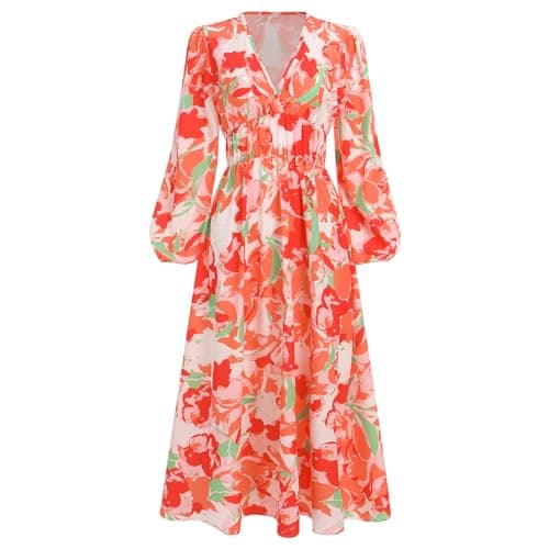Boho Floral Print Maxi Dress for Women