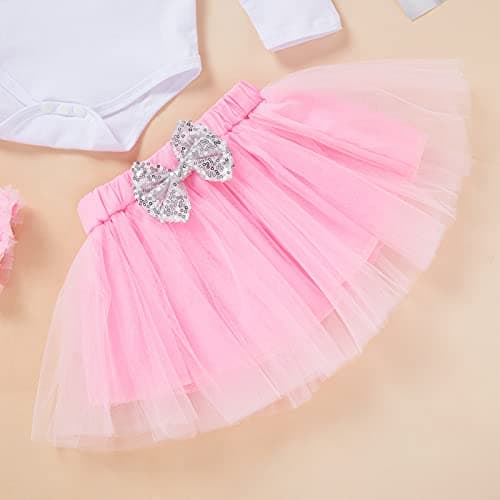 GRNSHTS Toddler Girl Birthday Cake Smash Outfit