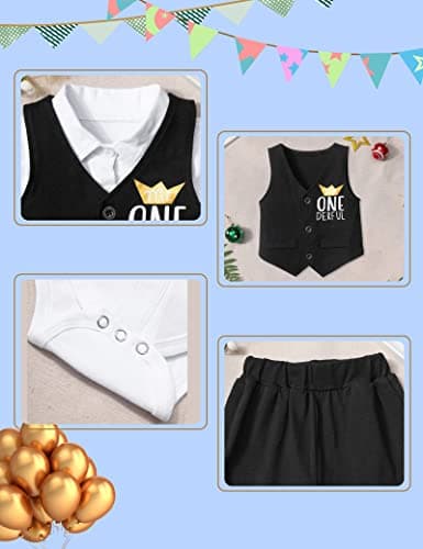 Mr One-derful Baby Boy Birthday Outfit