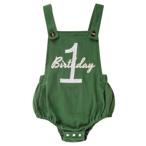 Sinhoon Baby Boys' & Girls' 1st Birthday Romper