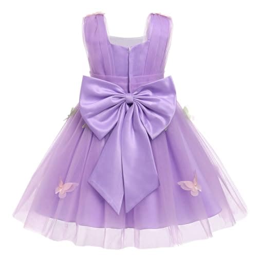 Toddler Girls' Butterfly Tulle Dress for Birthday and Special Occasions