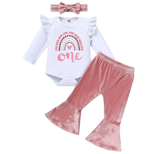 Baby Girls 1st Birthday Pumpkin Winter Outfit