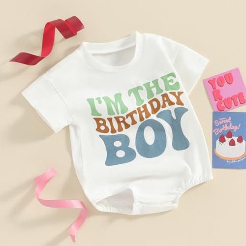 Kayotuas Baby Boy Girl Half/1st Birthday Outfit Romper