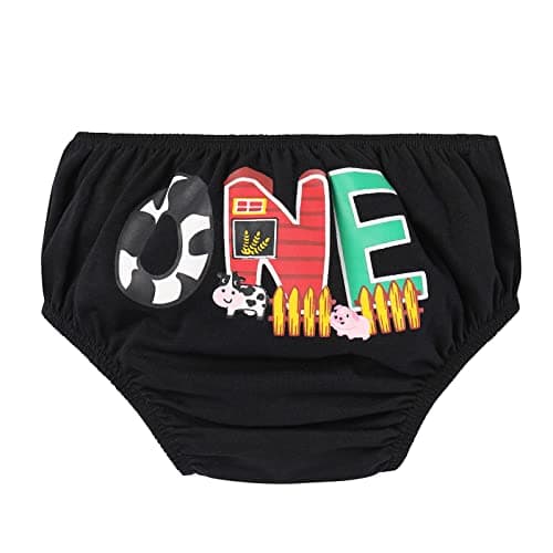 Farm Animals 1st Birthday Cake Smash Outfit for Baby Boys