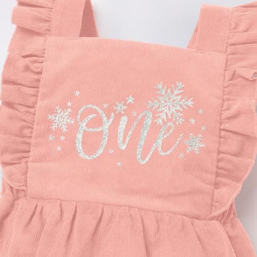 IBTOM CASTLE Baby First Birthday Sleeveless Corduroy Romper Cake Smash Outfit