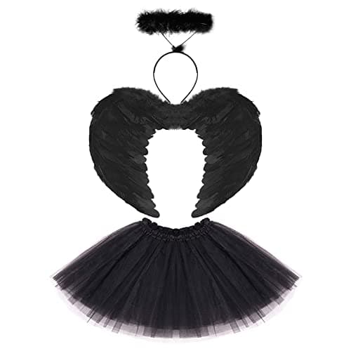 Girl's Angel and Devil Costumes for Halloween (Ages 2-12)