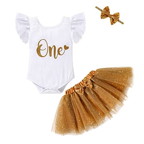 Baby Girl 1st Birthday Cake Smash Outfit Set