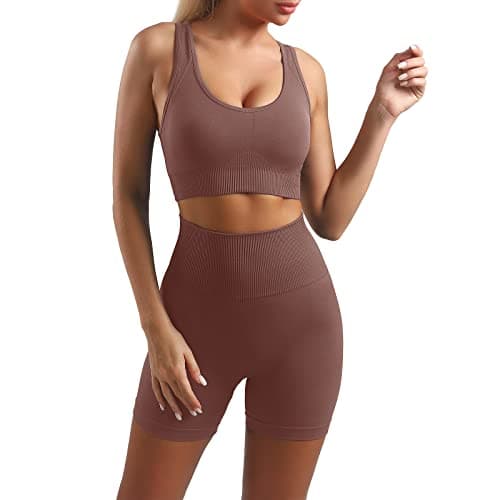 Lingdu Women's Yoga Outfits 2 piece Set