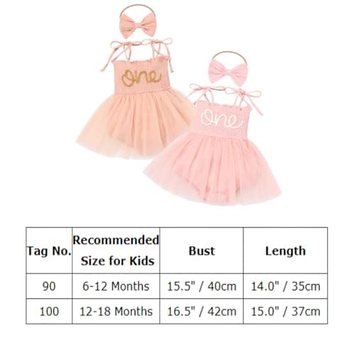 AWIBMK Baby Girls 1st Birthday Romper Dress
