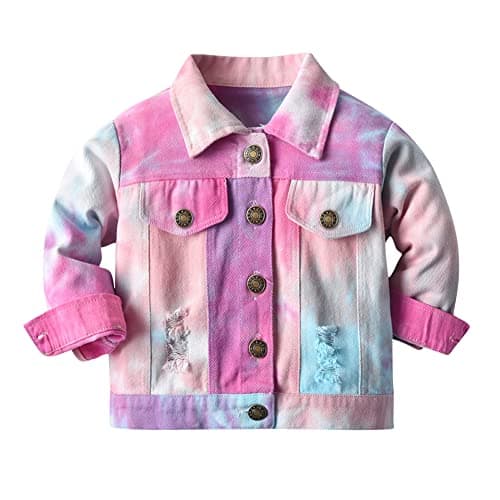 IMEKIS Toddler Denim Hooded Coat for Boys & Girls Fall Outwear