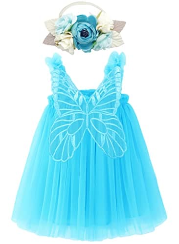 BGFKS Princess Tutu Dress with Flower Headband for Girls