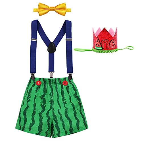 Baby Boys 1st Birthday Cake Smash Outfit - Wild ONE Theme