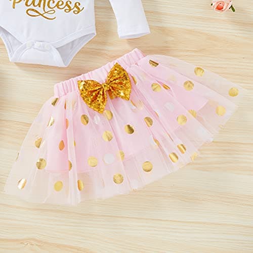 Baby Girl 1st Birthday Cake Smash Outfit Set