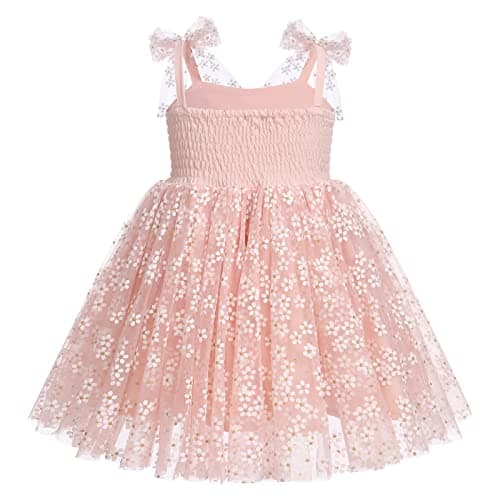 IMEKIS Princess Birthday Dress for Toddler Girl, Rainbow Boho Outfit for Photo Shoot 1-6T