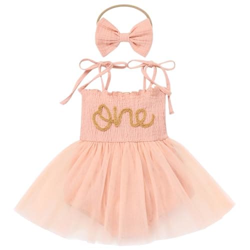 Baby Girl Strawberry Birthday Outfit: Boho Romper Dress with Headband for Summer Cake Smash Photoshoot