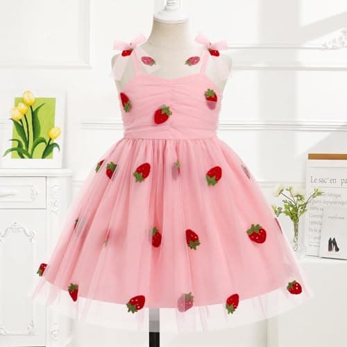 IMEKIS Toddler Birthday Princess Dress for 1-6T Photo Shoot