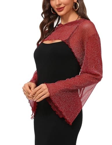 Mesh Crop Top Hoodie for Women - Long Sleeve Shirt for Rave Festival Club Party