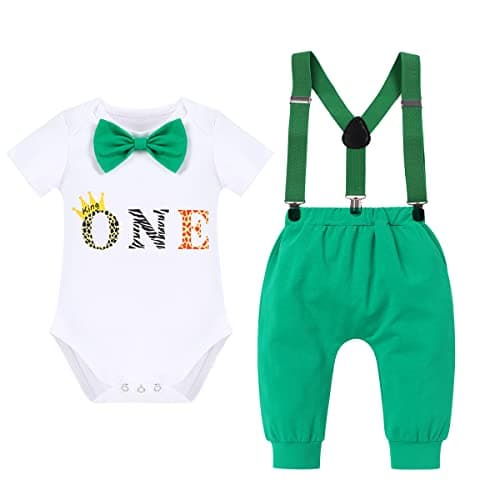 Wild One Dinosaur Birthday Outfit for Baby Boy