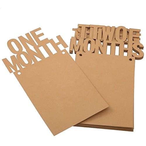 Bememo 1st Birthday Photo Banner for Newborn to 12 Months