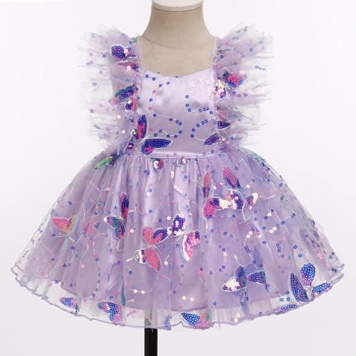 AWIBMK Baby Girls 1st & 2nd Birthday Sequins Tutu Dress with Headband