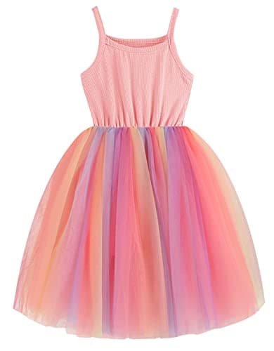 RJXDLT Infant Tutu Sundress for Baby Girls Tulle Toddler