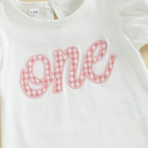 Amiblvowa Toddler Girl 1st 2nd 3rd Birthday Smash Cake Outfit