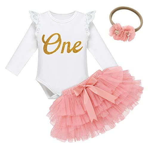 Baby Girl Winter 1st Birthday Outfit