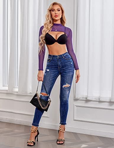 Avidlove Mesh Crop Tops for Women