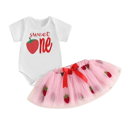 Biayxms Baby Girl First Birthday Outfit with Tutu Skirt and Headband