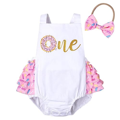 Baby Girl 1st Birthday Outfit Set