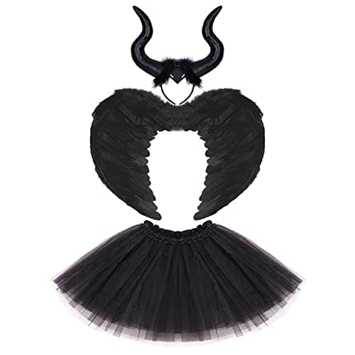 Girl's Angel and Devil Costumes for Halloween (Ages 2-12)