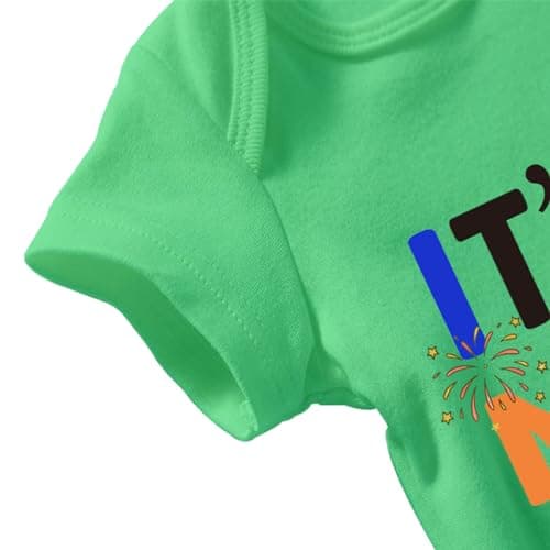 Xuomuen Cake Print Bodysuit for 1-Year-Old Baby Newborn Outfit