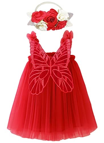 BGFKS Princess Tutu Dress with Flower Headband for Girls