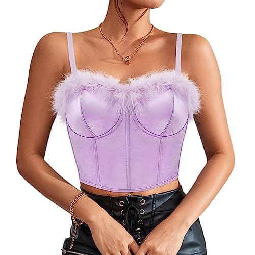 Reflective Crop Top for Women, Festival Rave Outfits and Girls Club Tank Vest