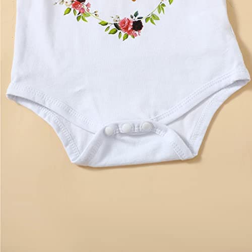 Aslaylme Baby Girl 1st Birthday Floral Skirt Set