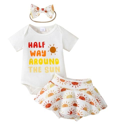 ADXSUN Baby Girl Birthday Outfit Set