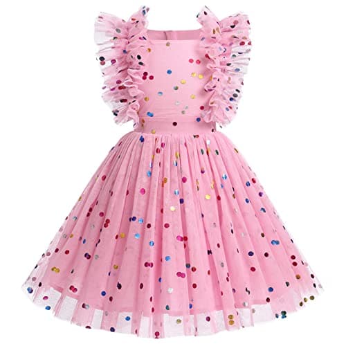 Girls Confetti Birthday Princess Dress