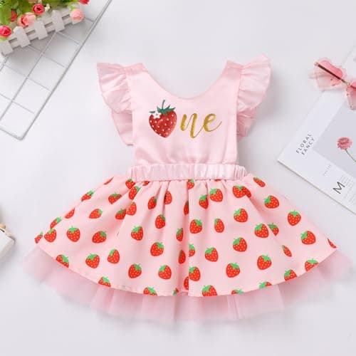 IMEKIS Toddler Cow Print Dress | 1st Birthday Outfit | Farm Theme Clothes Set for Girls, Cake Smash Photo Shoot