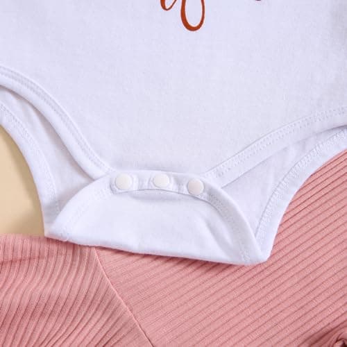 Onederful Baby Girl 1st Birthday Bell Bottom Romper Set Summer Clothes