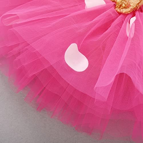 Baby Girls 1st Birthday Outfit with Polka Dots ONE Romper Tutu Skirt